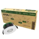 Avon Pro Fire Rated Downlight 4W/6W 4CCT IP65 White RAL 9016 60D 8 Pack