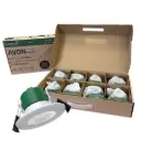 Avon One Fire Rated Downlight 5W 3000K IP65 White 60D 8 Pack