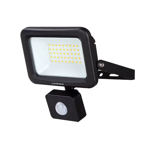 Melbury Floodlight 30W 4000K IP65 Black PIR