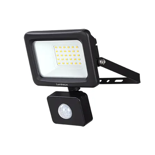 Melbury Floodlight 20W 4000K IP65 Black PIR
