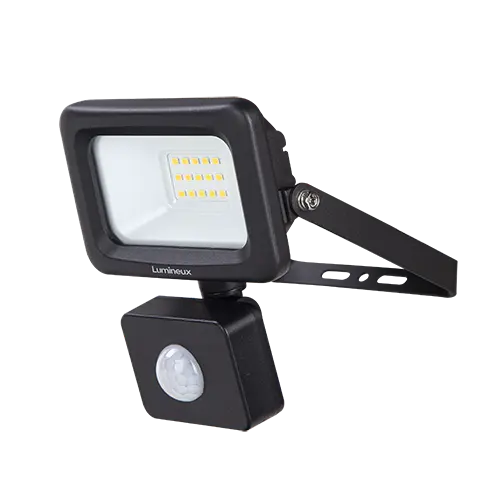 Melbury Floodlight 10W 4000K IP65 Black PIR