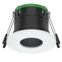 Avon Pro Fire Rated Anti Glare Downlight 6W/8W 4CCT IP65 Black Insert/White Bezel 60D