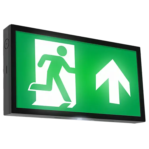 Redbrook Emergency Exit Box 3.5W 6500K Black E-SEL3 Emergency