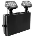 Draycote Emergency Twin Spot 2.5W 6500K IP65 Black E-SEL3 Emergency