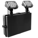 Draycote Emergency Twin Spot 2.5W 6500K IP65 Black E-SEL3 Emergency