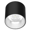 Eyebrook Surface Downlight 4" 15W 4000K IP54 Black Semi-Specular 60D