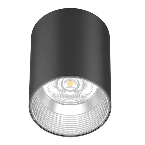 Eyebrook Surface Downlight 4" 25W 4000K IP54 Black Semi-Specular 60D