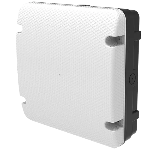 Pebley Utility Square Bulkhead 12W/16W/18W 3CCT IP65 Black Plug & Play E-SEL3 Emergency