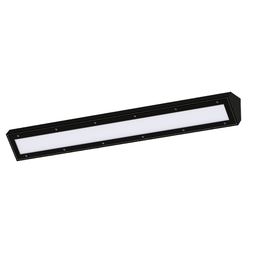 Torside Anti-Vandal Cornice Wall Light 12W/14W/17W/20W 4000K IP65 Black DALI & Emergency