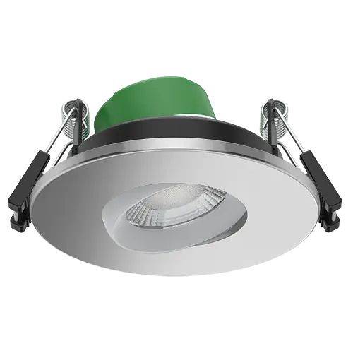[430863] Avon Pro Fire Rated 360° Gimbal Downlight 4W/6W 4CCT IP54 Chrome 60D