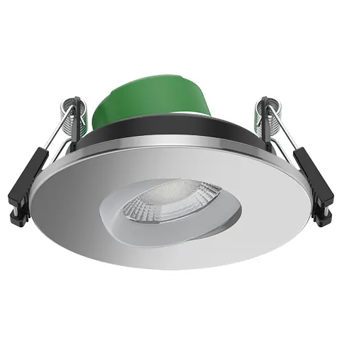 [430862] Avon Pro Fire Rated 360° Gimbal Downlight 4W/6W 4CCT IP54 Brushed Chrome 60D