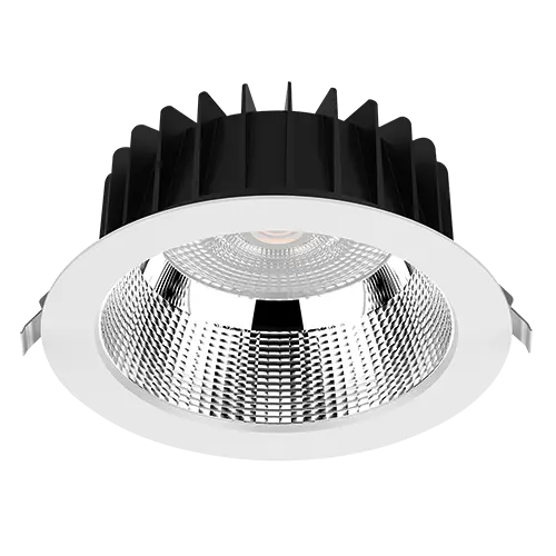 [430206] Eyebrook Lens Downlight 4" 13W 4000K IP54 White UGR Semi-Specular 60D