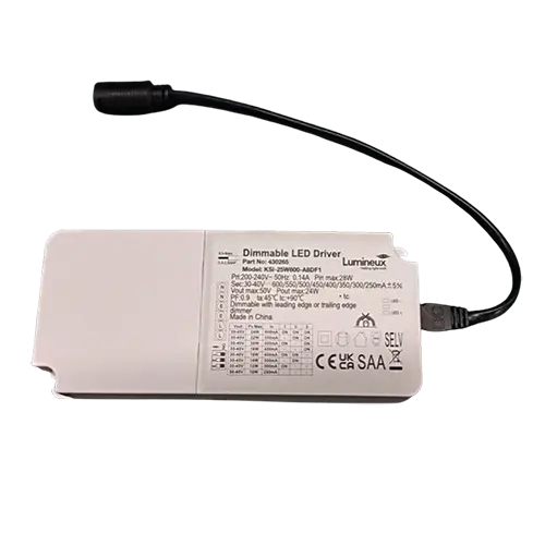 [430265] LED Triac Dimmable Driver 10W-24W DC30-40V 200-240V Flicker Free