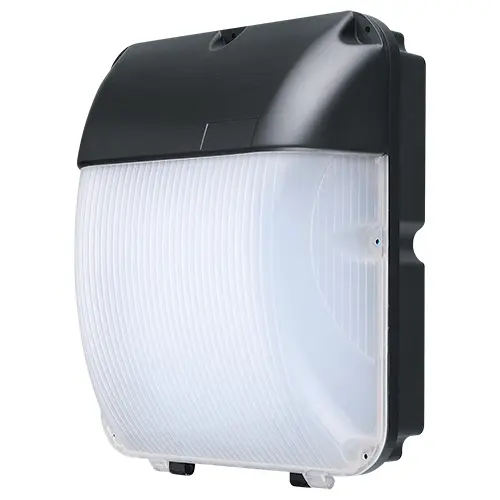 [430196-M3-DD] Hurworth Wallpack DieCast 30w 3CCT Black Emergency & Photocell