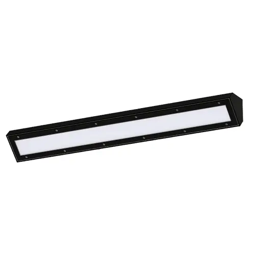 [450306-BL-NL] Torside Anti-Vandal Cornice Wall Light 30W/33W/40W/45W 4000K IP65 Black Nightlight