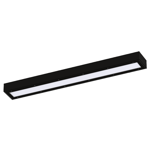 [450308-BL-M3-NL] Torside Anti-Vandal Linear Wall Light 8W/10W/12W/15W 4000K IP65 Black Emergency & Nightlight