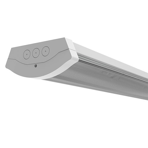 [430645-E3-MW] Olton Academic Batten 4ft 18W/32W 4000K White UGR E-SEL3 Emergency Microwave